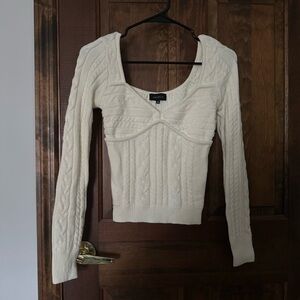 Majorelle cable knit aweater